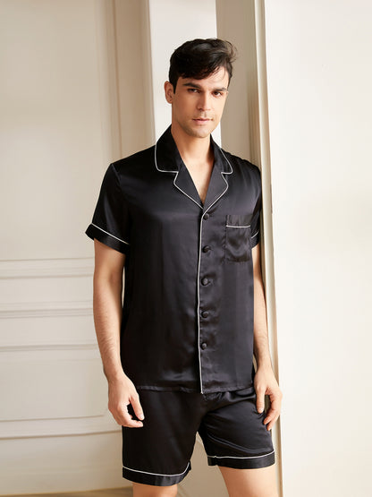 Pyjama Homme Court Soie 19 Momme Classique