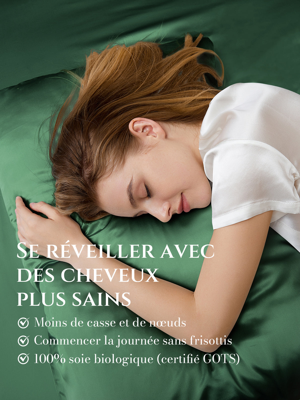 Taie d’oreiller en soie 25 Momme