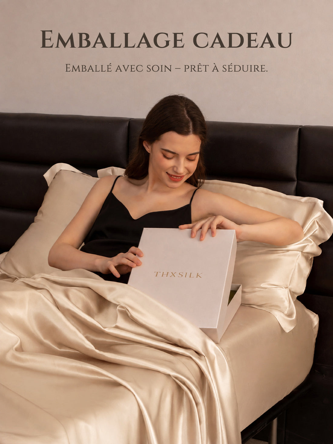 Drap-plat en soie 22 Momme