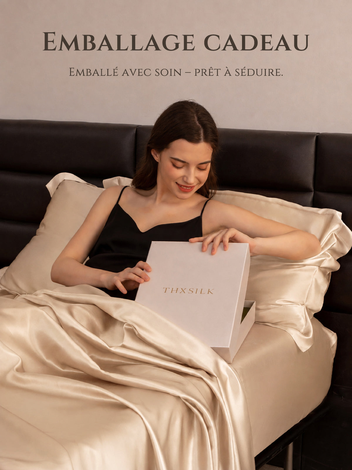 Drap-plat en soie 22 Momme