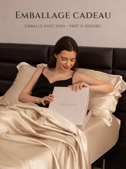 Drap-plat en soie 22 Momme