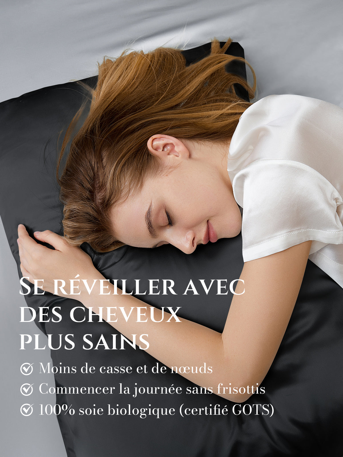 Taie d’oreiller en soie 25 Momme