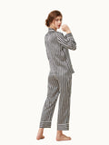 19 Momme Ensemble de pyjama en soie à rayures classiques