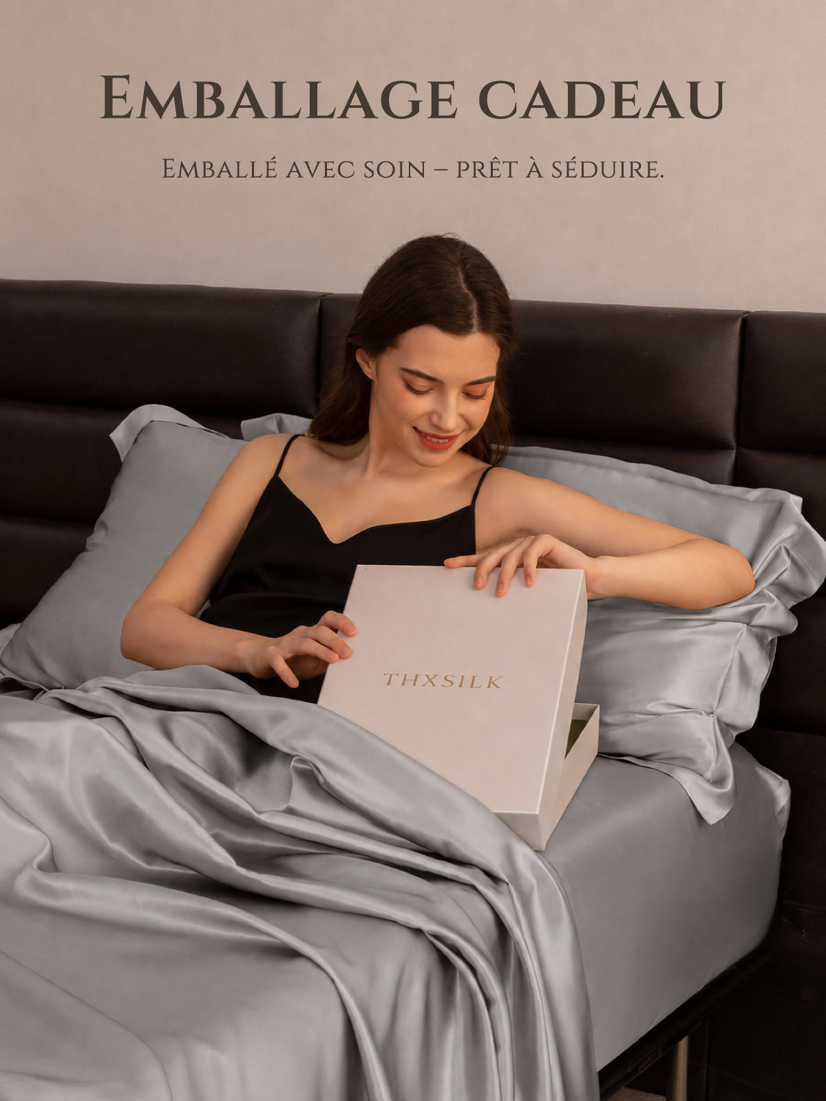Drap-plat en soie 22 Momme