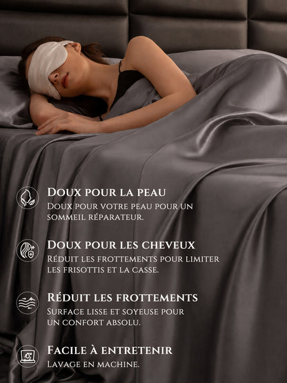 Drap-plat en soie 22 Momme