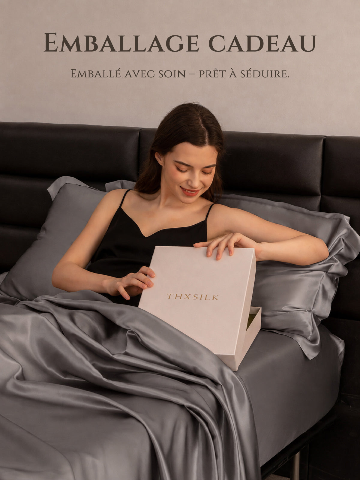 Drap-plat en soie 22 Momme