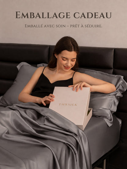 Drap-plat en soie 22 Momme