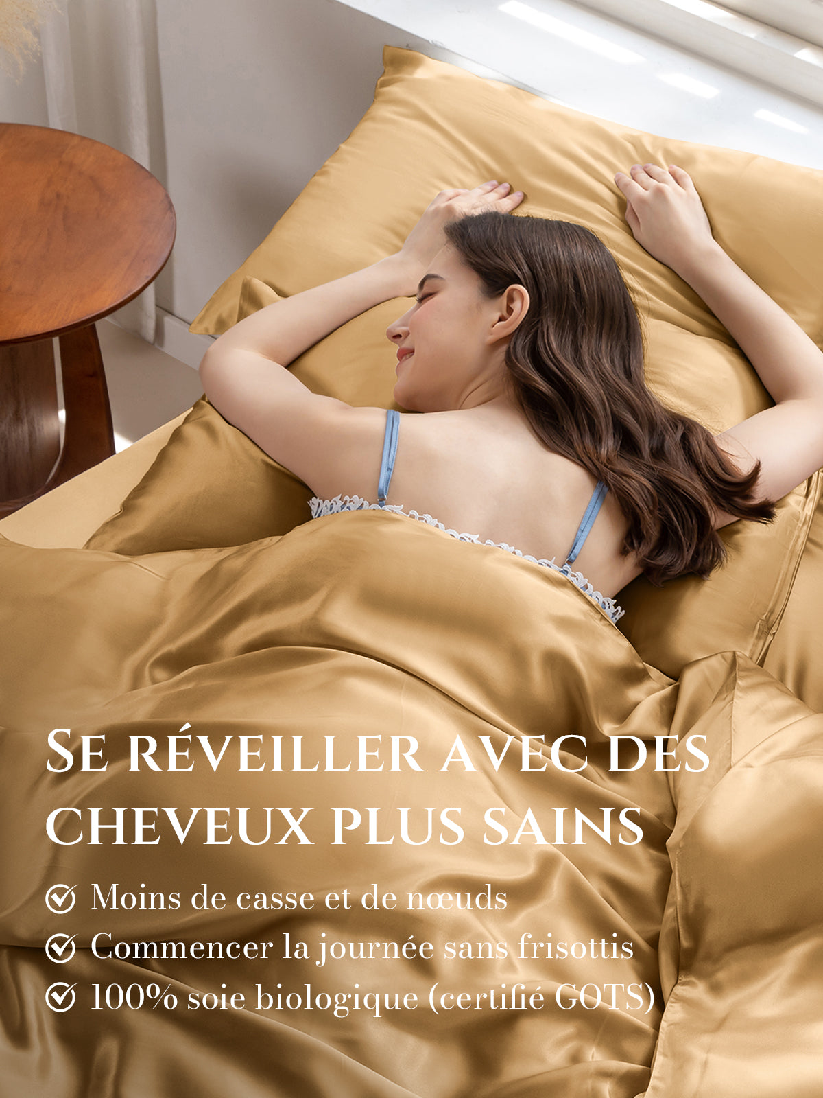Taie d’oreiller en soie 22 Momme