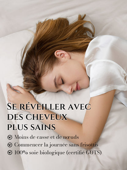 Taie d’oreiller en soie 25 Momme