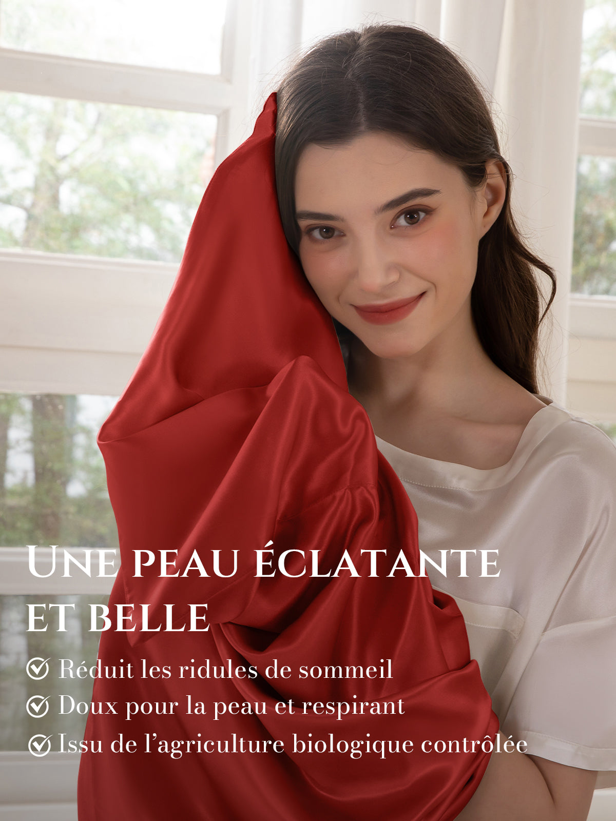 Taie d’oreiller en soie 22 Momme