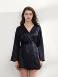 19 Momme Mini peignoir en soie pour femme