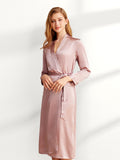19 Momme Robe longue en soie classique pleine longueur