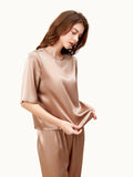 Ensemble de pyjama à enfiler en soie