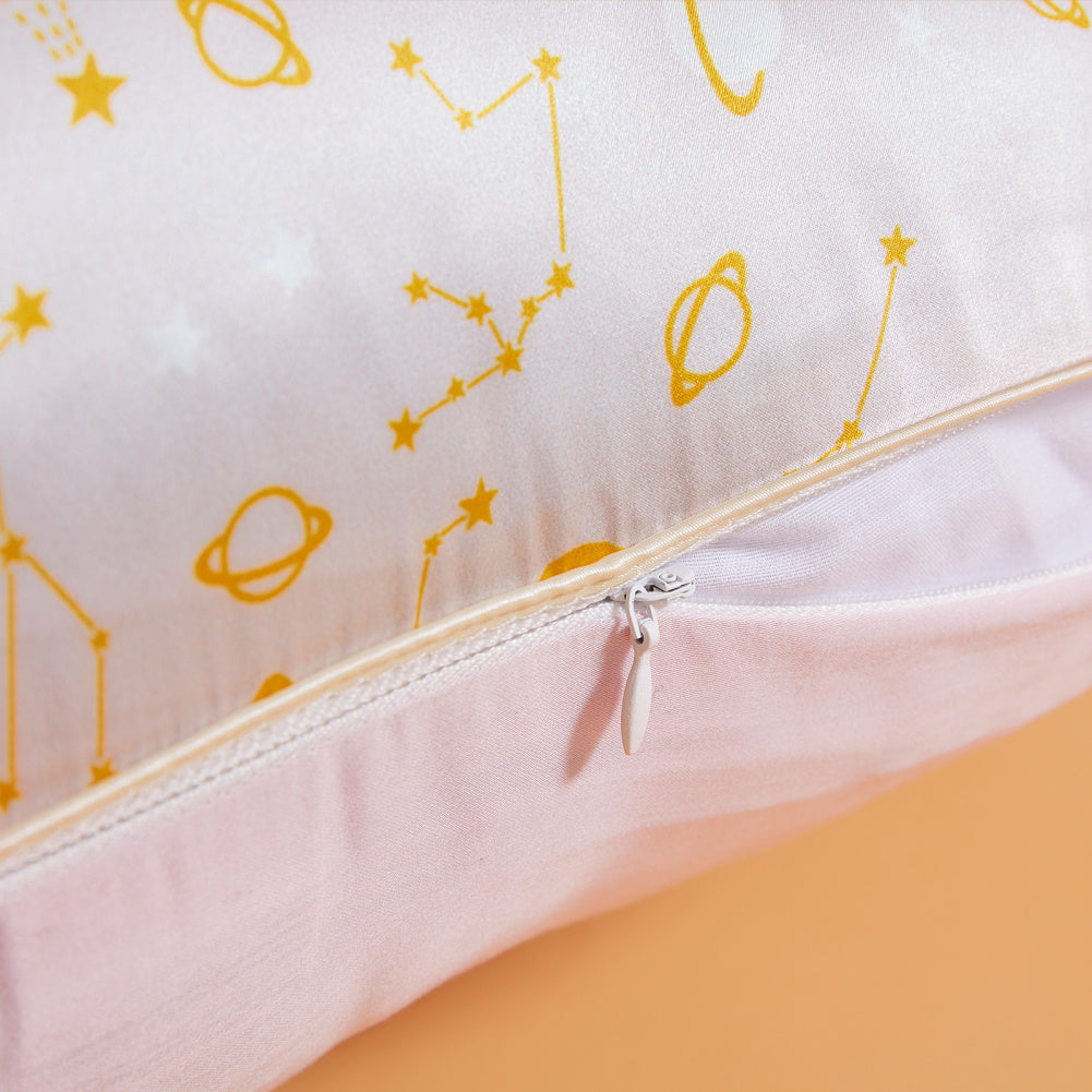 19 Momme constellation fermeture à glissière taie d'oreiller en soie