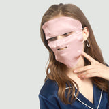 22 Momme Bonnet de nuit en soie avec ensemble de masque facial